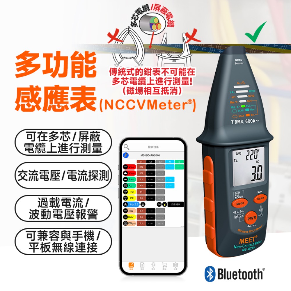 MS-W26N 感應錶