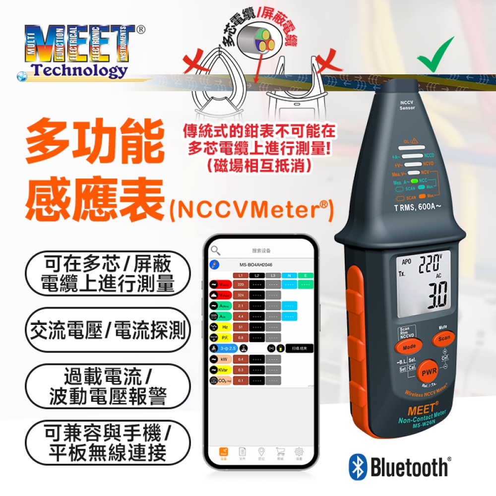 MS-W26N 感應錶