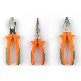 MS-0408A  200mm 電工鉗3件套裝  ( 平頭鉗, 斜口鉗, 尖咀鉗 )