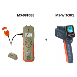 MS-98TGSE + WITC8CL  探針式 + 滲透式 + 外接探針式測濕儀 + 手持式熱成像儀帶記錄功能