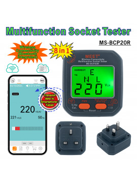 MS-BCP20R  無線連接多功能插座 ( 恐龍蛋 ) 測試儀
