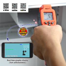 MS-WIT023K + WMB1  無縓連接紅外線測溫儀 + 外置藍牙模組